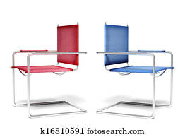 dissens, büro- stühle, geschäftskonzept