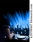 DJ Dance Party Background DJ Dance Party Background