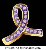 Domestic violence awareness purple