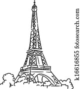 Eiffel tower in Paris, France Eiffel tower in Paris, France