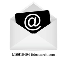Email symbol in envelope Email symbol in envelope