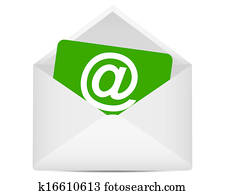 Email symbol in envelope Email symbol in envelope