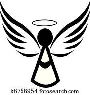 engelchen, symbol, logo engelchen, symbol, logo
