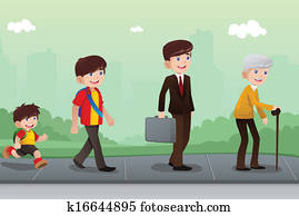 evolução, ou, envelhecimento, conceito