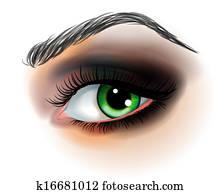 Eye make up vector illustration Eye make up vector illustration