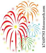 Fireworks holidays celebration Fireworks holidays celebration