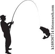 Fishing Silhouette Fishing Silhouette