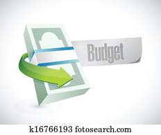 geld, budget, zeichen, abbildung, design