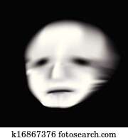 Ghost or alien face Ghost or alien face