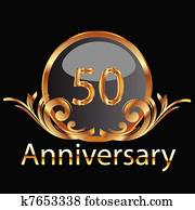 Gold 50th anniversary Gold 50th anniversary
