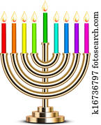 gold Hanukkah menorah gold Hanukkah menorah