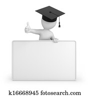 graduate with thumb up graduate with thumb up