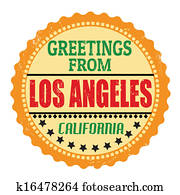 Greetings from Los Angeles label Greetings from Los Angeles label