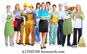 grupo, de, empresa / negocio, personas.