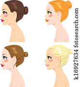 Hair Bun Stock Photo Images. 14,549 hair bun royalty free pictures and