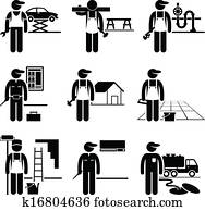 handyman, experimentado, trabalhos, ocupações