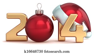 Happy New Year 2014 Christmas ball Happy New Year 2014 Christmas ball