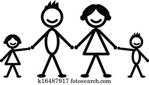 Happy stick family Happy stick family