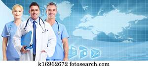 Health care background.