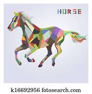 Horse symbol of New Year 2014 trend