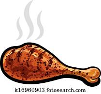 hot chicken drumstick hot chicken drumstick