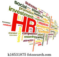 Human resources concept in tag cloud Human resources concept in tag cloud