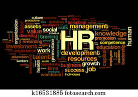Human resources concept in tag cloud Human resources concept in tag cloud