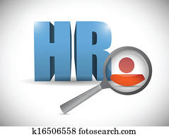 human resources review illustration design