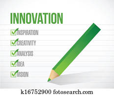 innovation check mark list illustration design