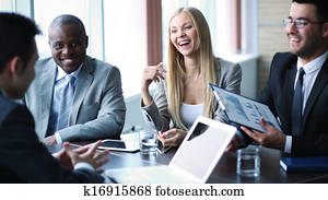 Interacting at meeting