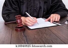 Judge Holding Mallet Judge Holding Mallet
