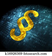 Law concept: Paragraph on digital background Law concept: Paragraph on digital background