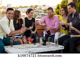 Let's celebrate with champagne