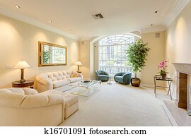 Living room in a luxury house Living room in a luxury house