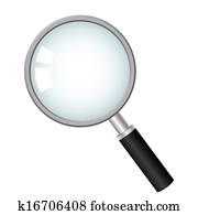 magnifying glass, vector icon magnifying glass, vector icon