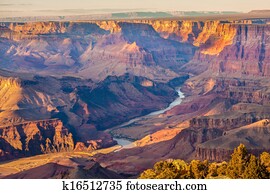 majestoso, vista, de, a, garganta grande