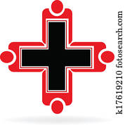 Medical teamwork logo Medical teamwork logo