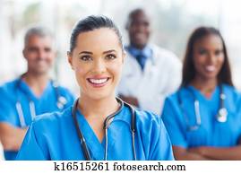 medizinische, krankenschwester, und, kollegen medizinische, krankenschwester, und, kollegen