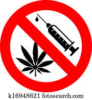No drugs sign No drugs sign