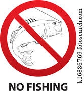 No Fishing Sign