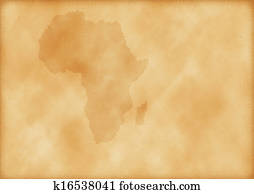 Old map of Africa