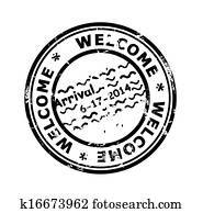 Passport welcome stamp Passport welcome stamp