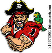 pirate football player pirate football player