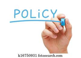 Policy Blue Marker