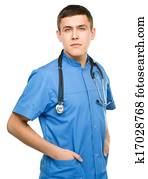 Portrait of a young surgeon
