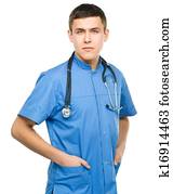 Portrait of a young surgeon