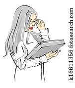 portrait of beautiful businesswoman 