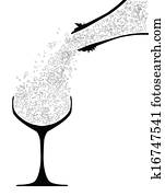 Pouring Champagne Pouring Champagne