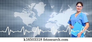 profesijas, ārsts, augšējs, healthcare, background.