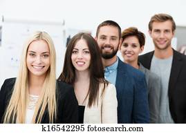 překrásný, blond, obchodnice